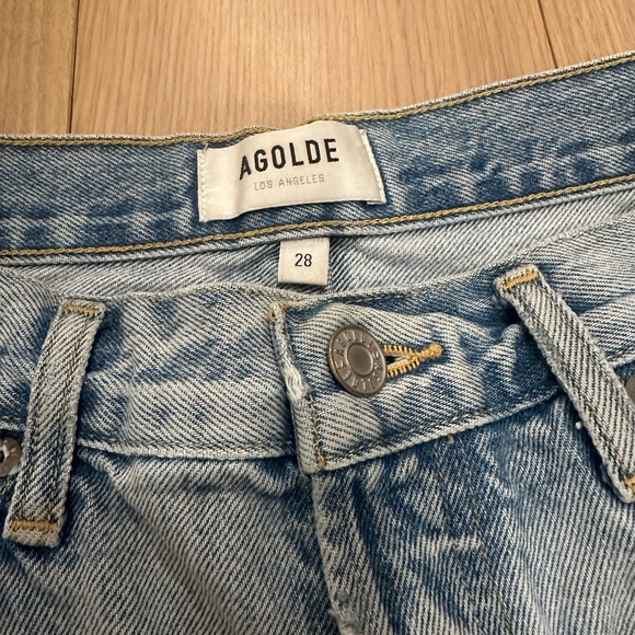 AGOLDE Parker Long Denim Shorts - Picture 3 of 8